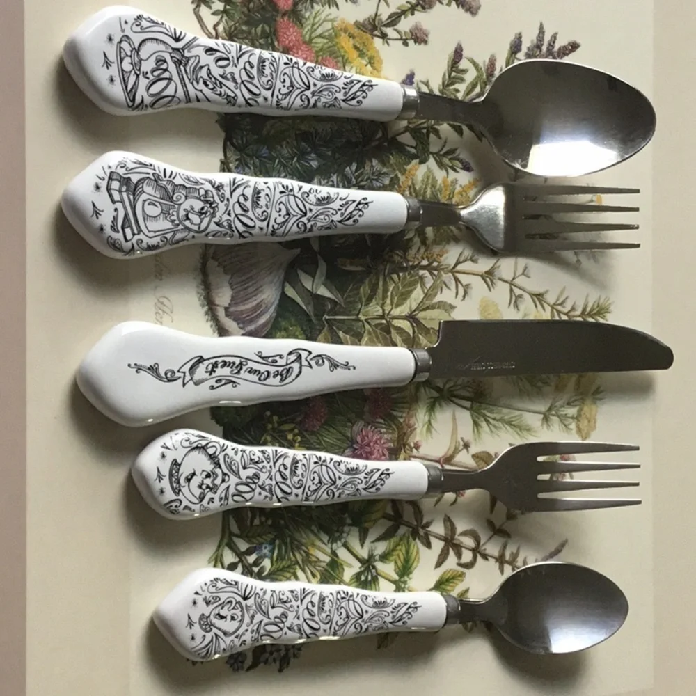 Disney 5 PIECES FLATWARE THE BEAUTY‎ & THE BEAST BE OUR GUEST